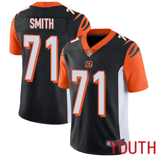 Cincinnati Bengals Limited Black Youth Andre Smith Home Jersey NFL Footballl #71 Vapor Untouchable